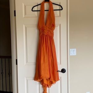 Gorgeous halter silk dress